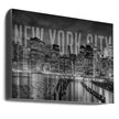 Art mural NEW YORK CITY Skyline Monochrome