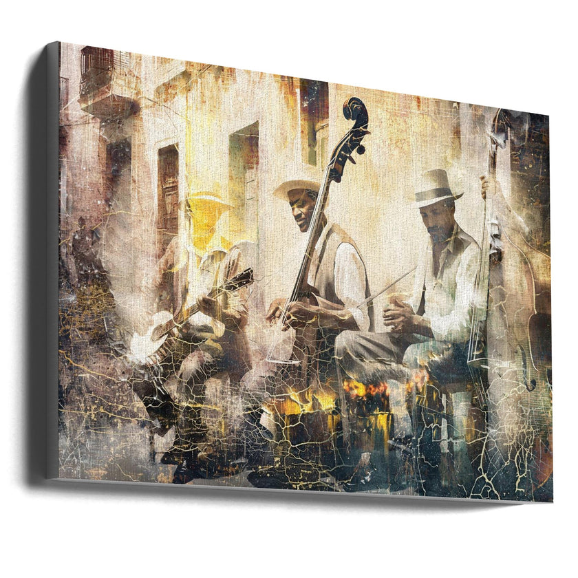Illustration musicale pour mur - Groupe de jazz n°11