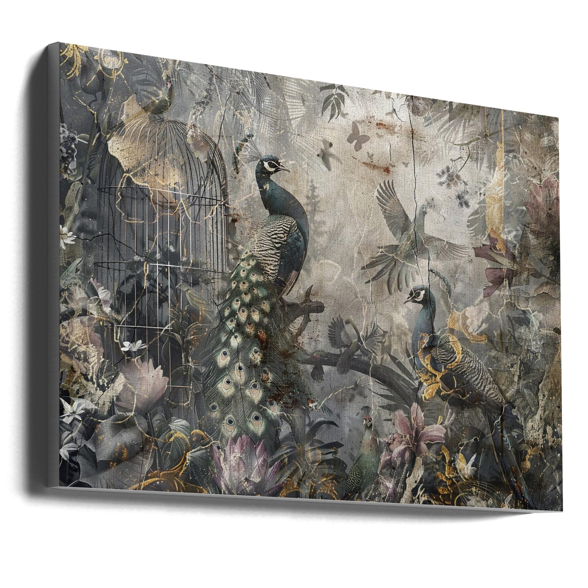Illustration murale Oiseaux Animaux Art Vintage Illustration murale 17