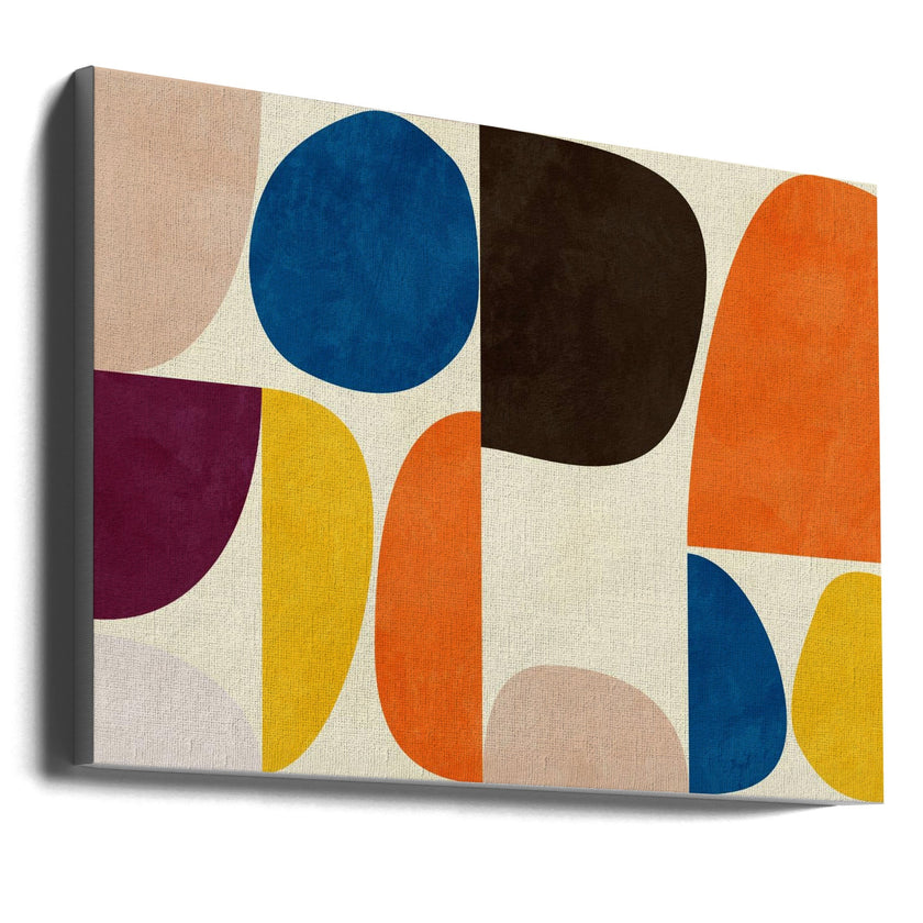 Wall art Bauhaus aux couleurs vives
