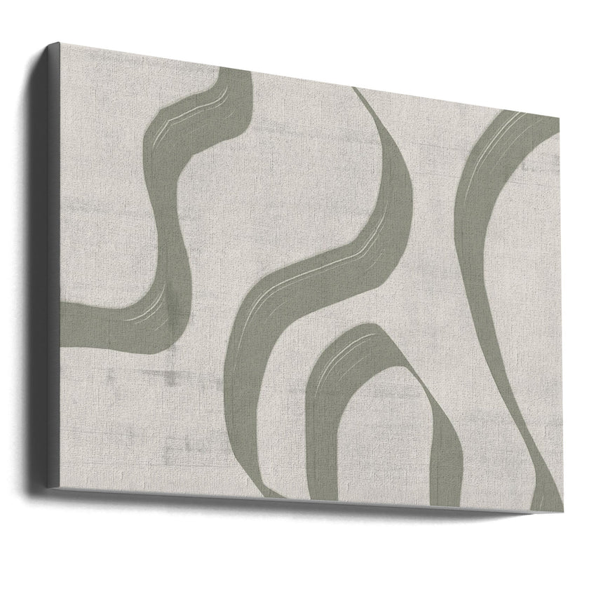 Wall art Green Waves No.2
