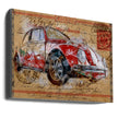 Wall art Volkswagen rouge