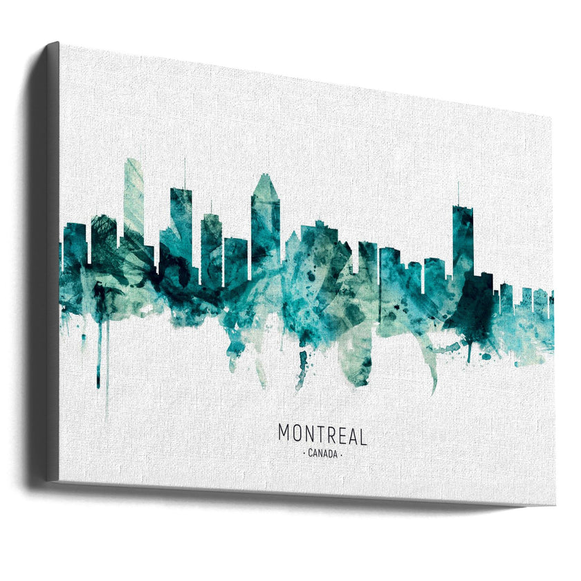 Wall art, skyline de Montréal, Canada