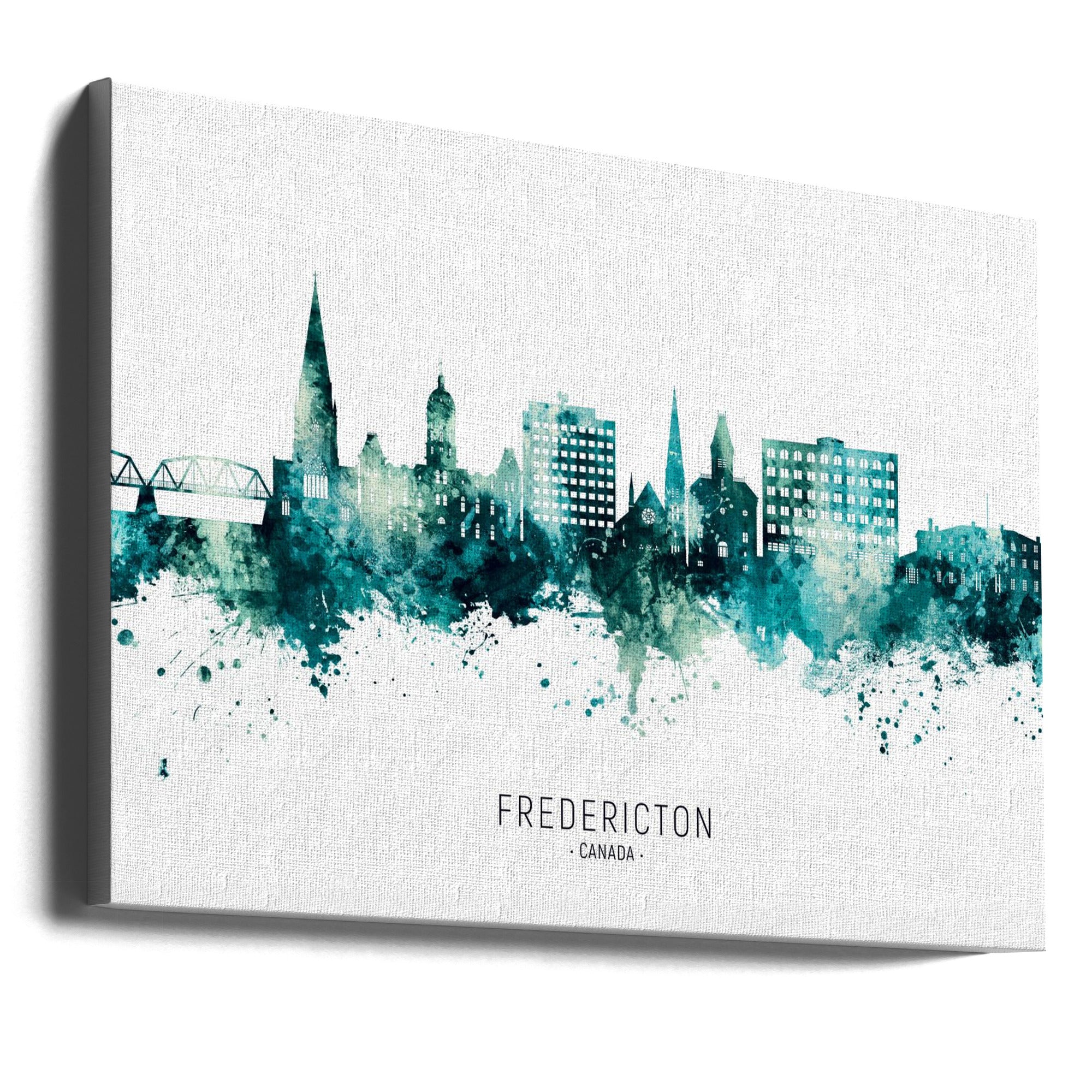 Peinture murale : Skyline de Fredericton, Canada