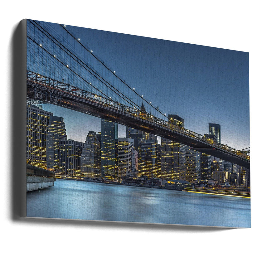 Wall art New York - L'heure bleue au-dessus de Manhattan