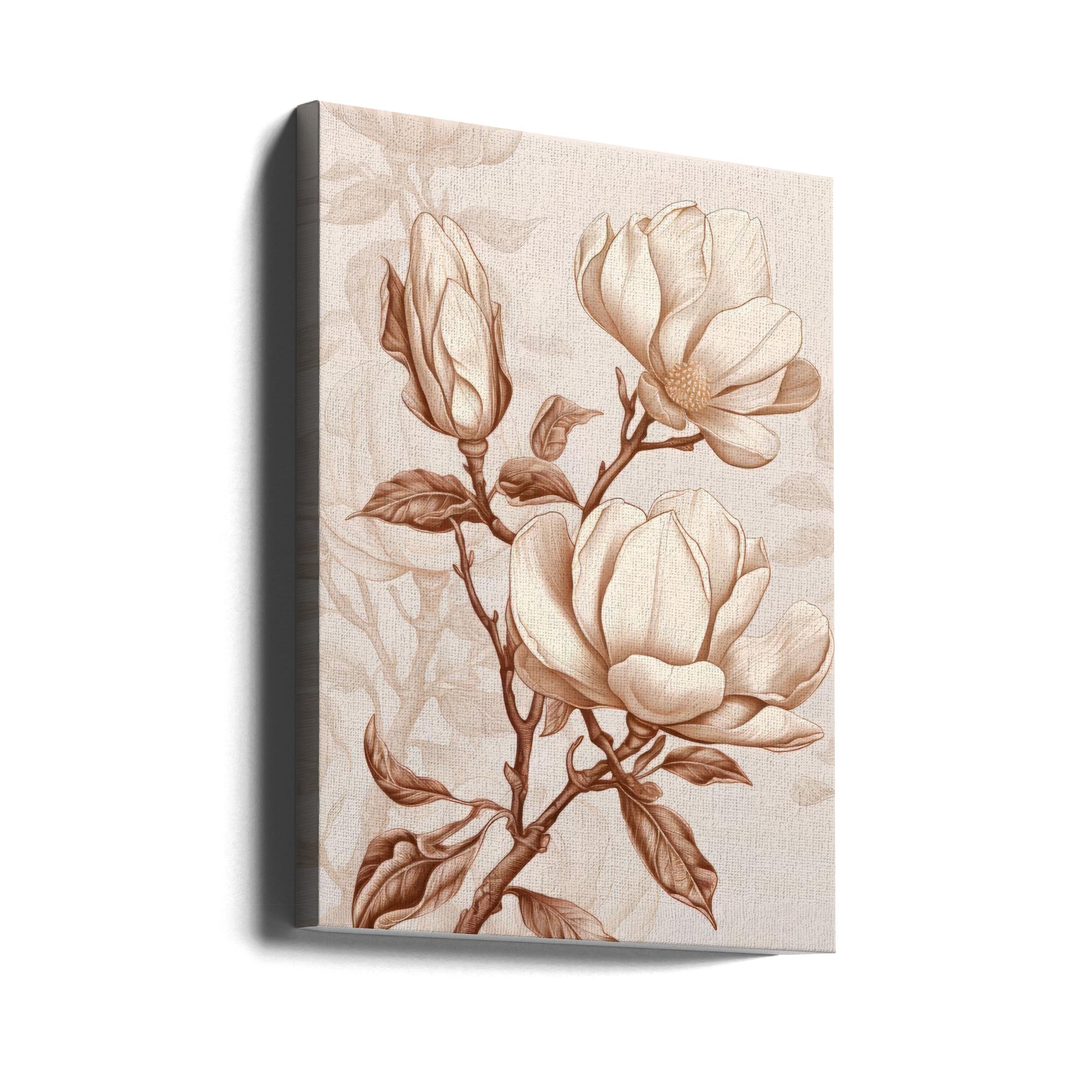 Décoration murale Fleurs Beige 1