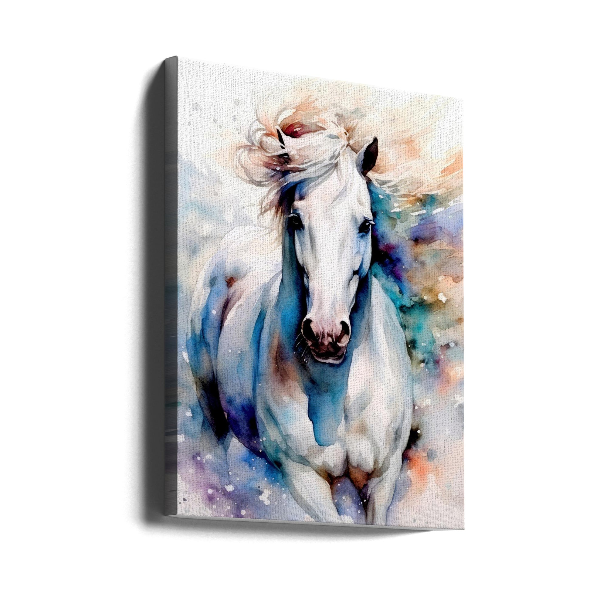 Cheval à l'aquarelle (1)