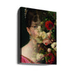 Portrait of Hortense de Beauharnais, queen of Holland with flower still life