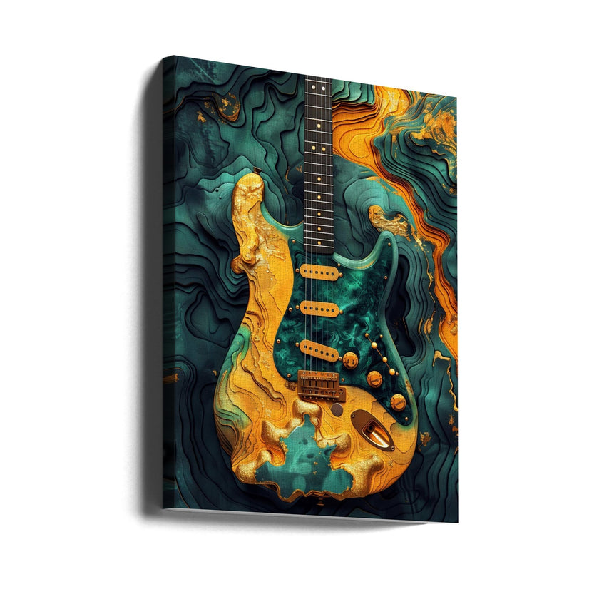 Impression sur toile : Guitare de musique 1