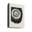 Art mural et le visage du Christ brillait dans le disque solaire.