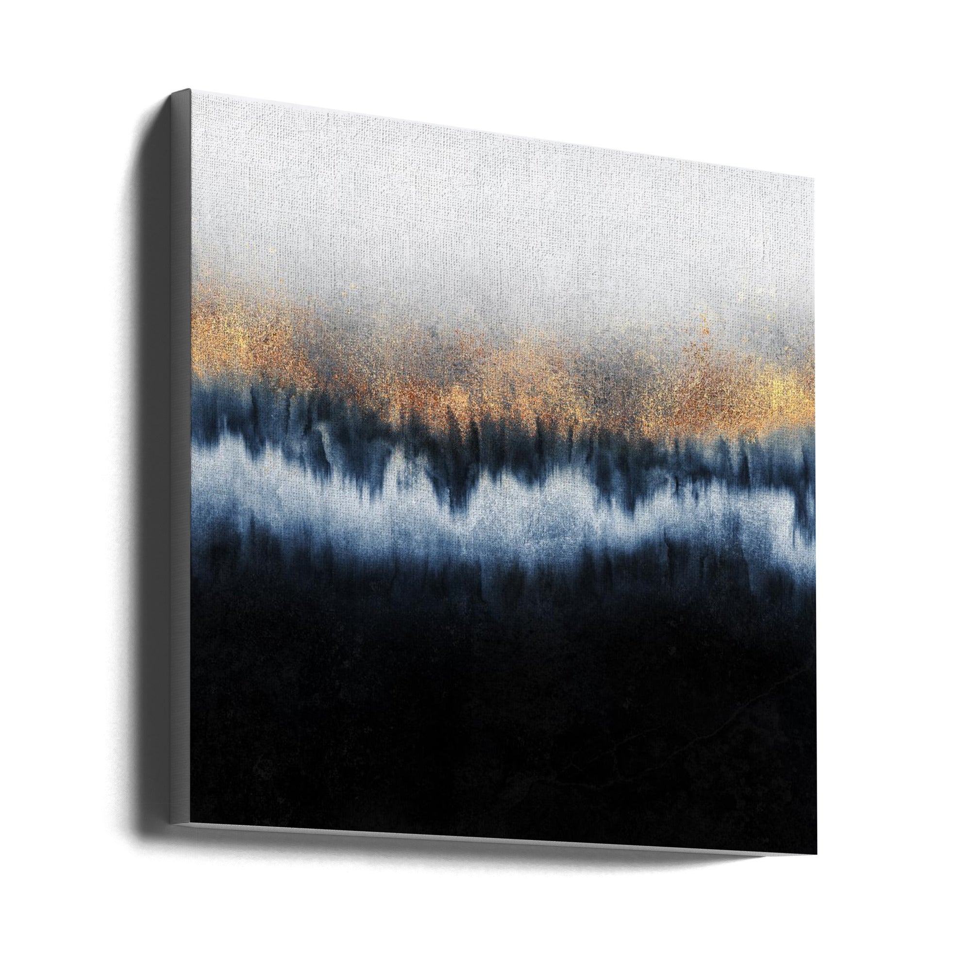 Art mural : Horizon doré abstrait