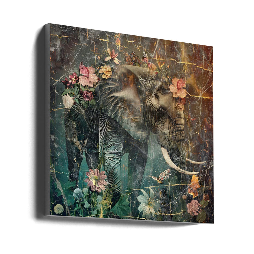 Illustration vintage d'animaux floraux pour décoration murale 11