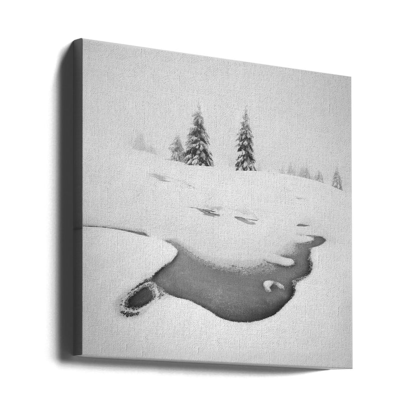Wall art Frozen swamps
