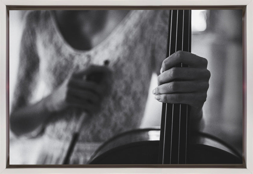 Wall art break for the cello