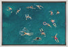 Wall art Blue water swim