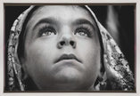 Wall art Girl with Sardinian traditional veil
