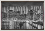 Art mural NEW YORK CITY Skyline Monochrome