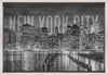 Art mural NEW YORK CITY Skyline Monochrome