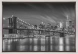 Wall art-BROOKLYN BRIDGE Nightly Impressions - Monochrome