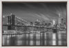 Wall art-BROOKLYN BRIDGE Nightly Impressions - Monochrome