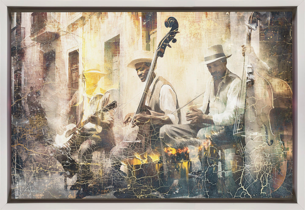 Illustration musicale pour mur - Groupe de jazz n°11