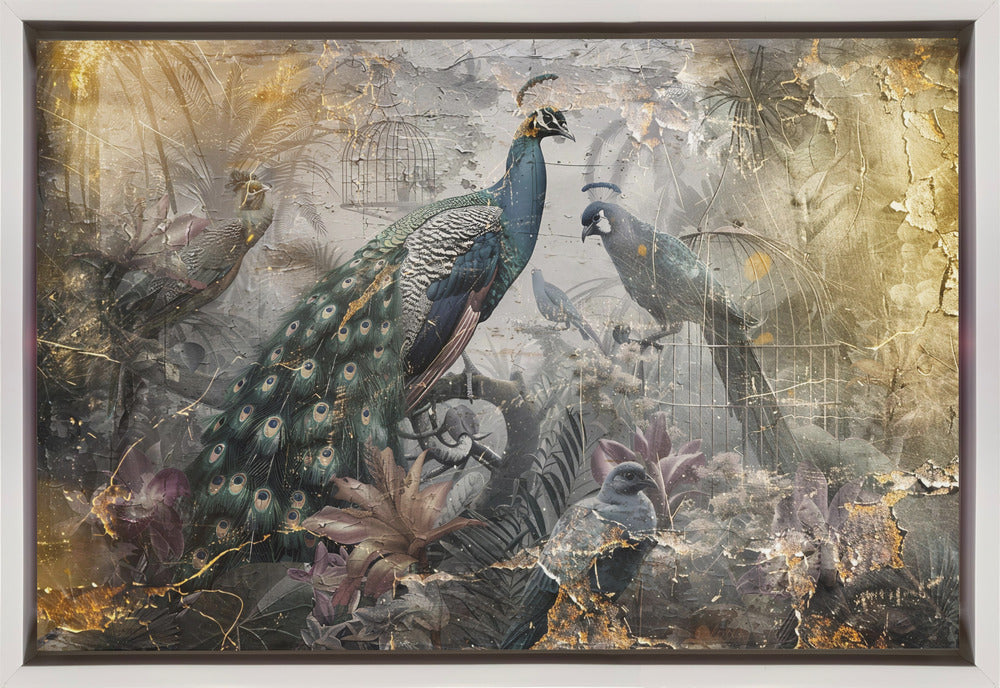 Illustration murale, art mural, oiseaux, animaux, illustration vintage, art mural 18
