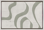 Wall art Green Waves No.2