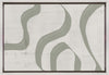 Wall art Green Waves No.2