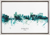 Wall art, ligne d'horizon de Winnipeg, Canada.