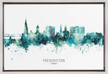 Peinture murale : Skyline de Fredericton, Canada
