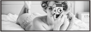 Wall art A chick, a click, and a curl