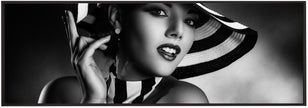 Art mural noir et blanc