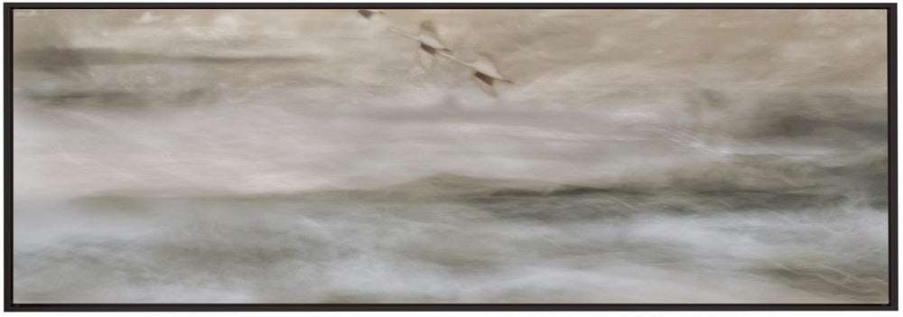 Wall art Swans over sea