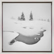 Wall art Frozen swamps