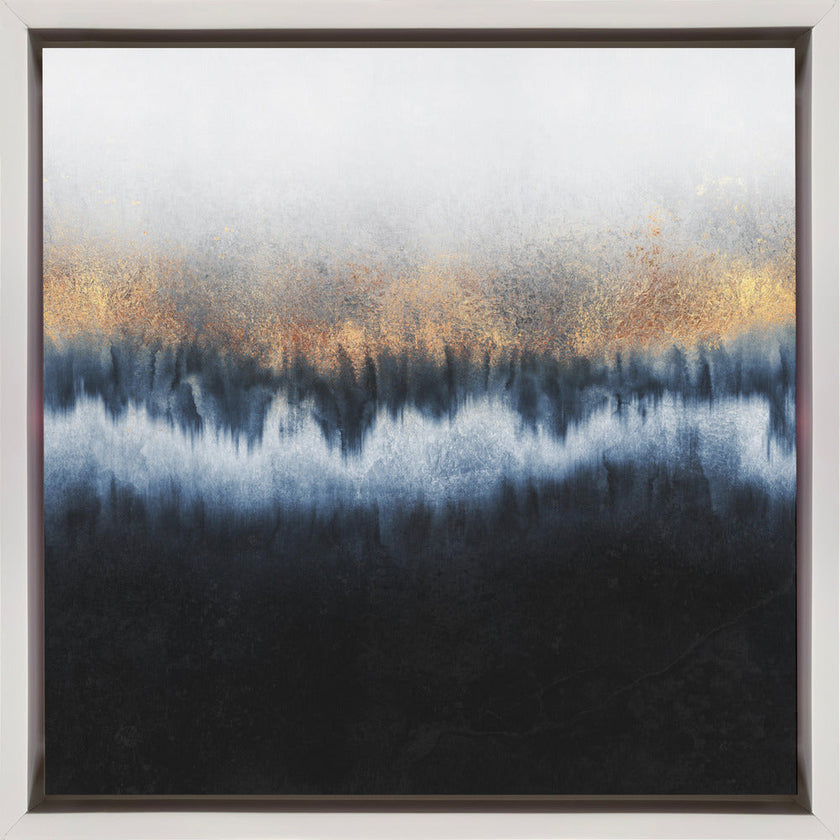 Art mural : Horizon doré abstrait