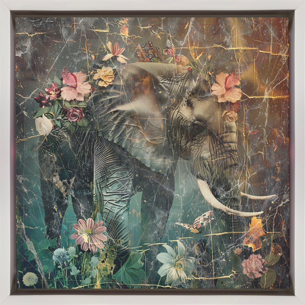 Illustration vintage d'animaux floraux pour décoration murale 11