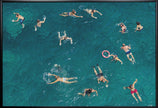 Wall art Blue water swim