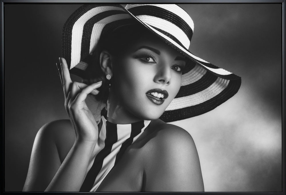 Art mural noir et blanc