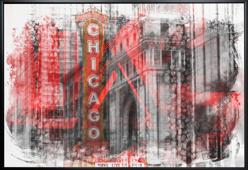 Wall art Chicago | Mix géométrique n° 4