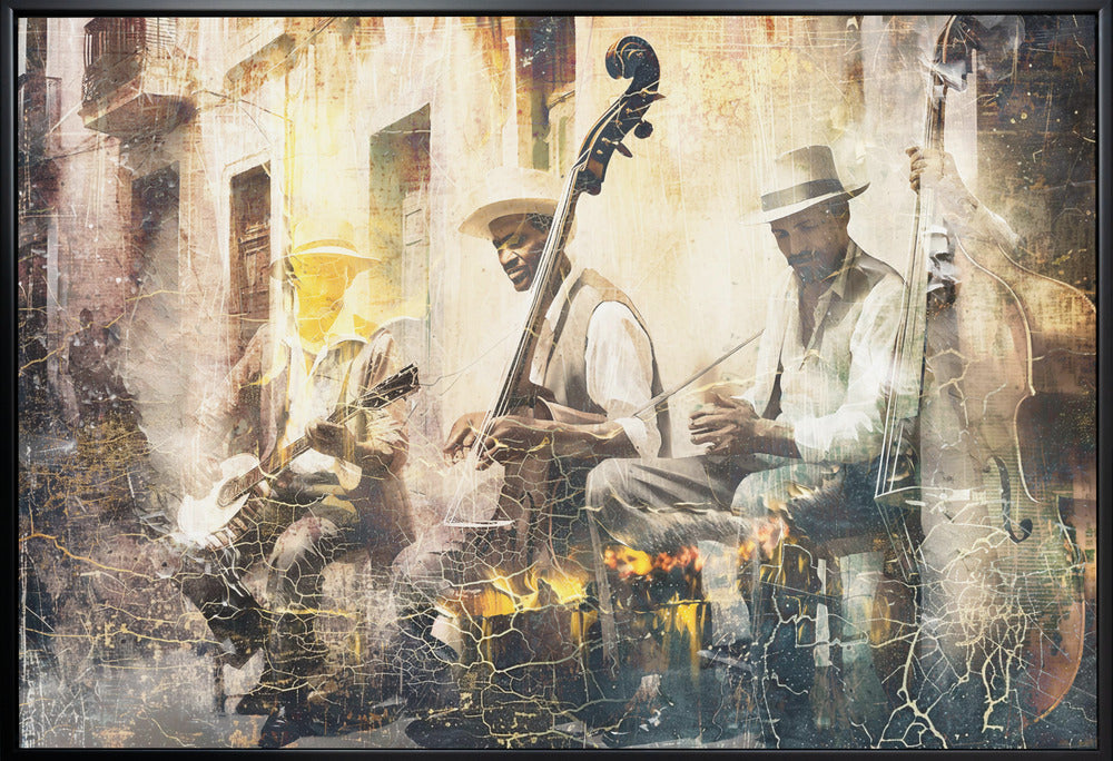 Illustration musicale pour mur - Groupe de jazz n°11