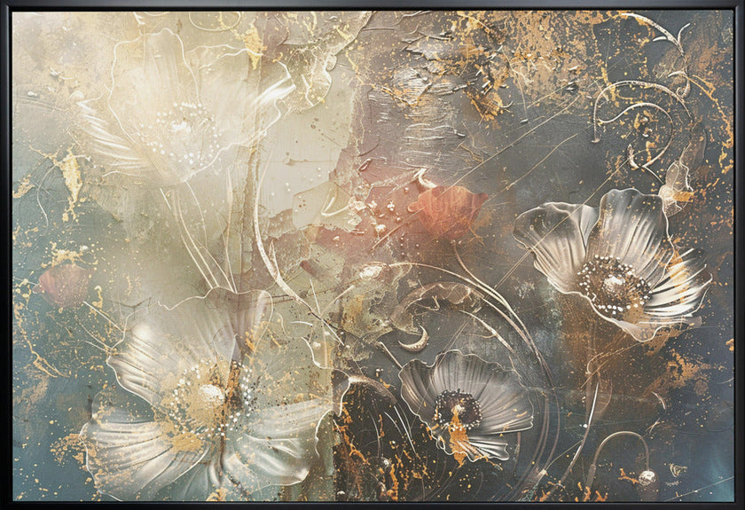 Illustration murale Fleur Art floral Illustration murale 042
