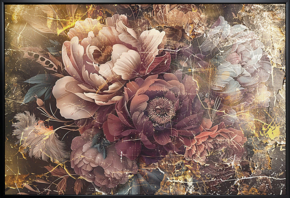 Illustration murale Fleur Art floral Illustration murale 096