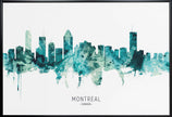 Wall art, skyline de Montréal, Canada