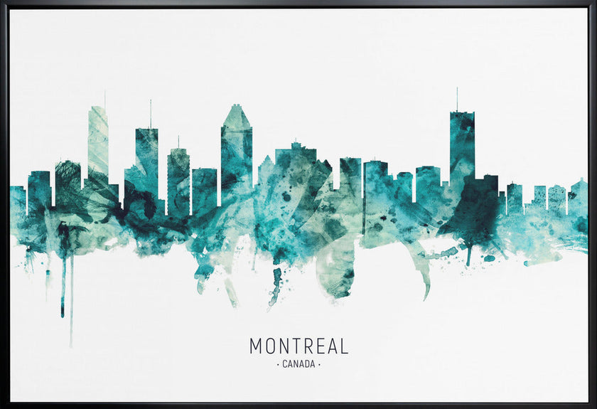 Wall art, skyline de Montréal, Canada