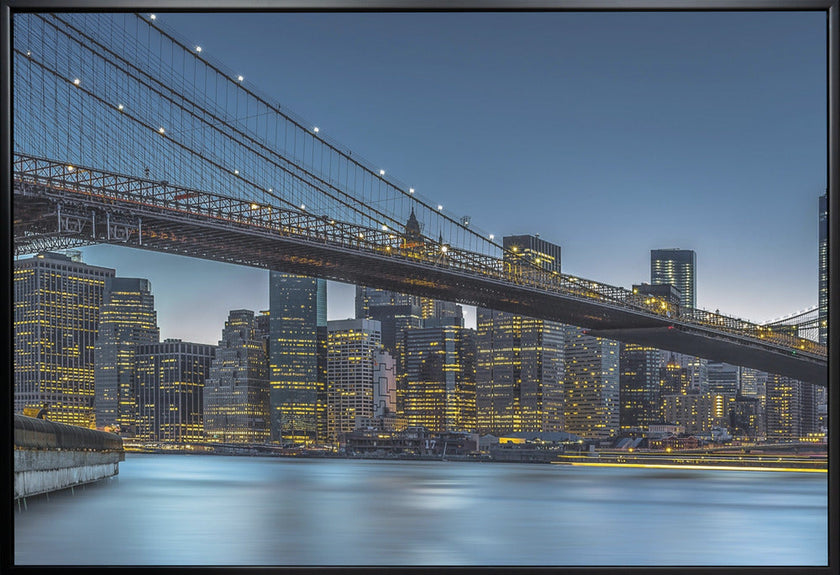 Wall art New York - L'heure bleue au-dessus de Manhattan