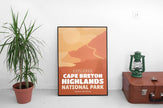 Cape Breton Highlands National Park 'Explored' Poster, Canada Parks