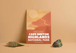 Cape Breton Highlands National Park 'Explored' Poster, Canada Parks