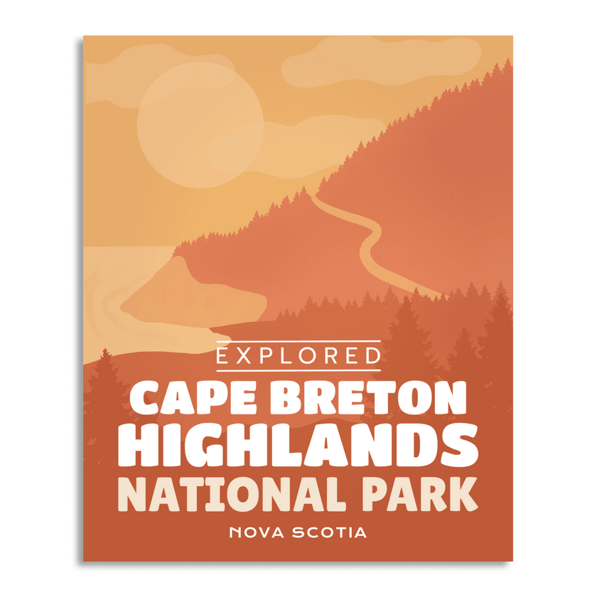 Cape Breton Highlands National Park 'Explored' Poster, Canada Parks