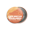 Cape Breton Highlands National Park of Canada Pinback Button, Canada Parks