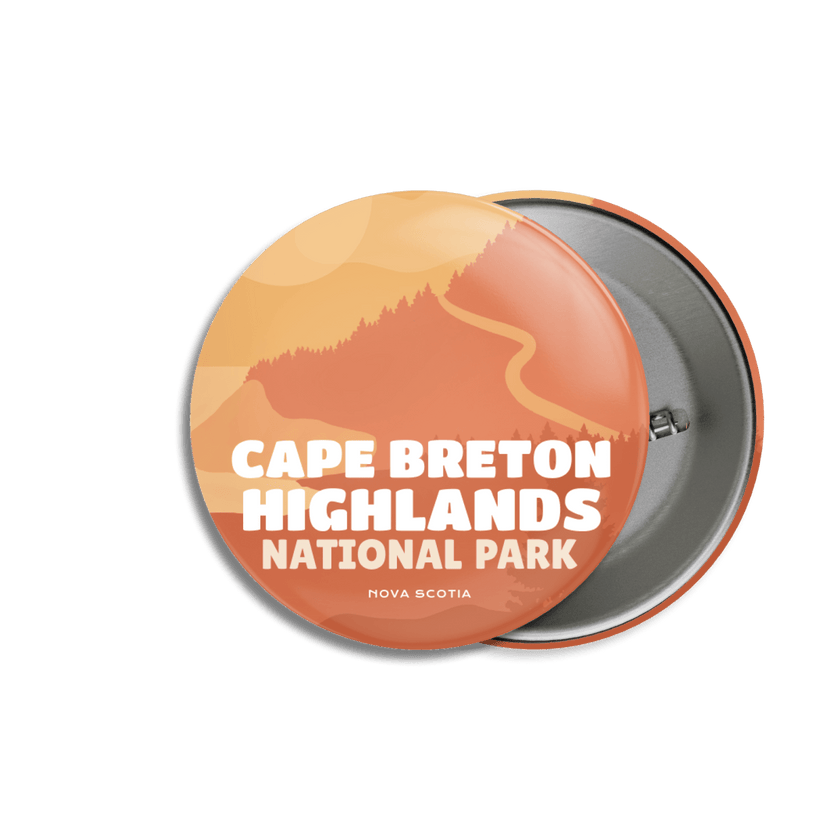 Cape Breton Highlands National Park of Canada Pinback Button, Canada Parks